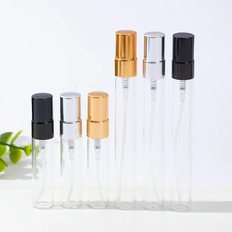 REFILLABLE GLASS BOTTLE WITH METAL ATOMIZER 10ML