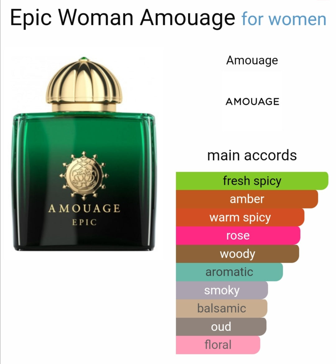 AMOUAGE EPIC WOMEN 7.5ML